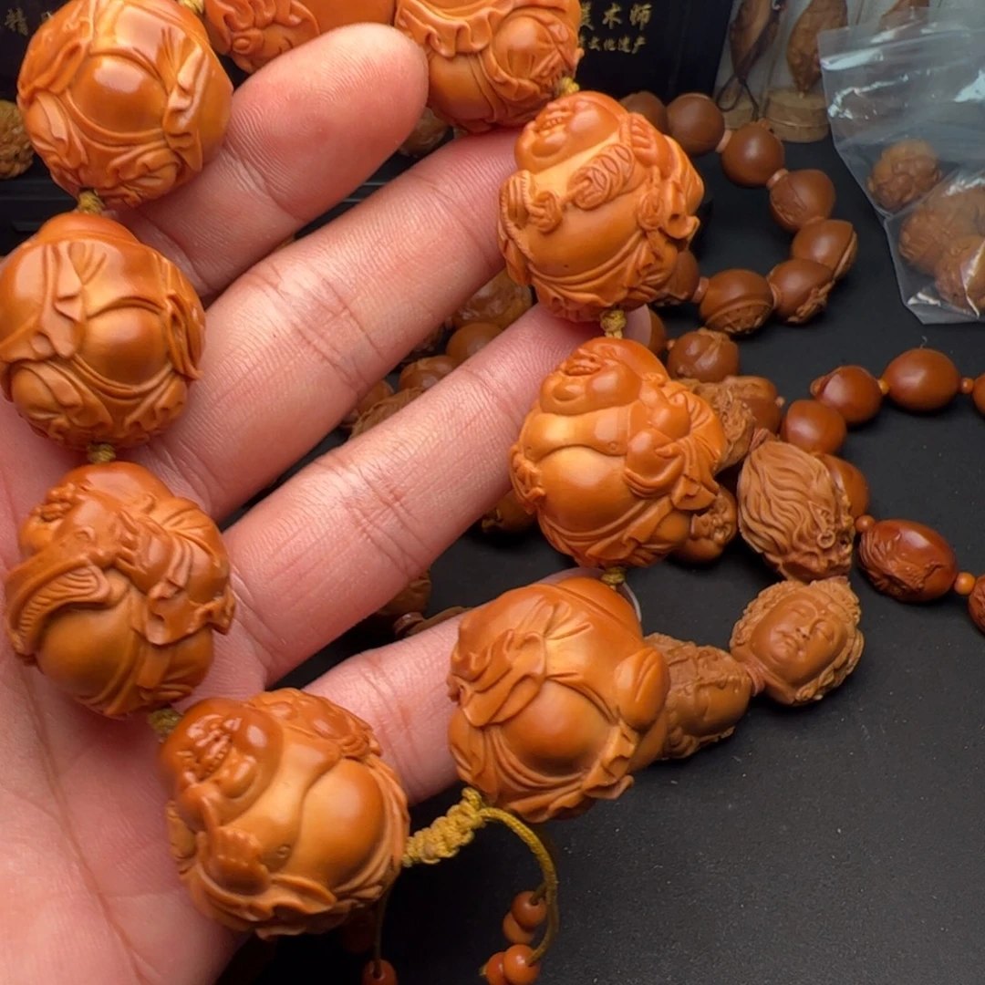 天***↑橄榄核手串/手链橄榄核雕刻的作品