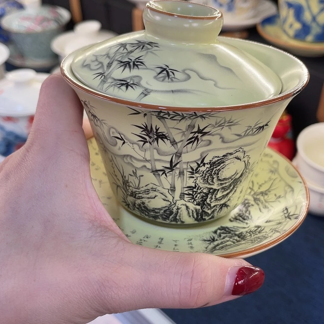 陶景德陶瓷盖碗茶具