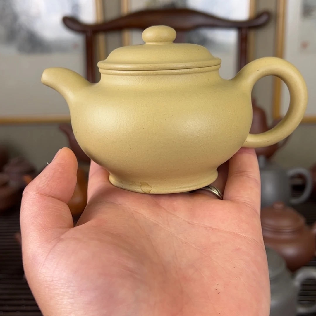 茶壶紫砂文*全手工梨皮掇只251c