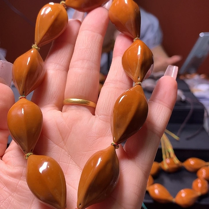 橄榄核手串/手链竹*三花手串