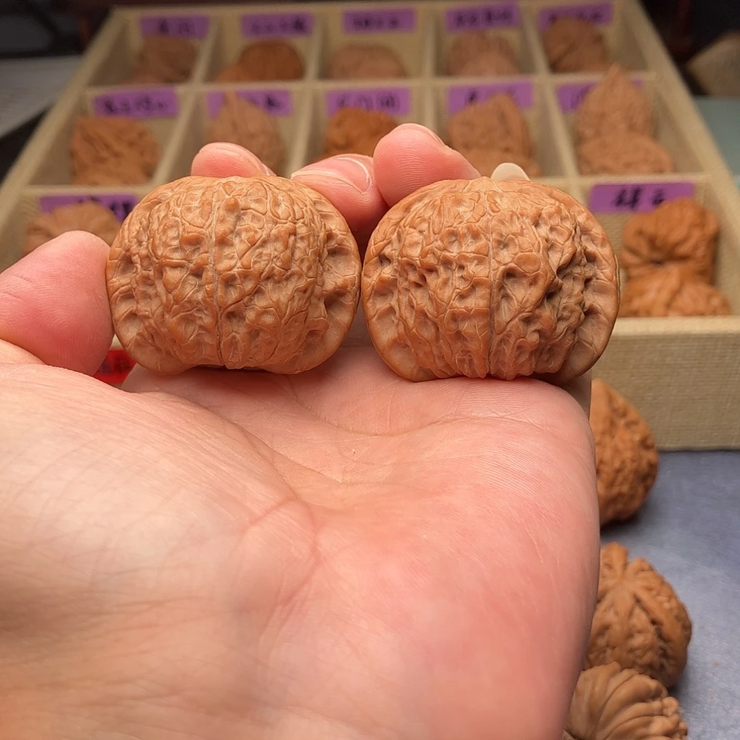 把件文玩核桃血麒麟狮子头41（头货精品