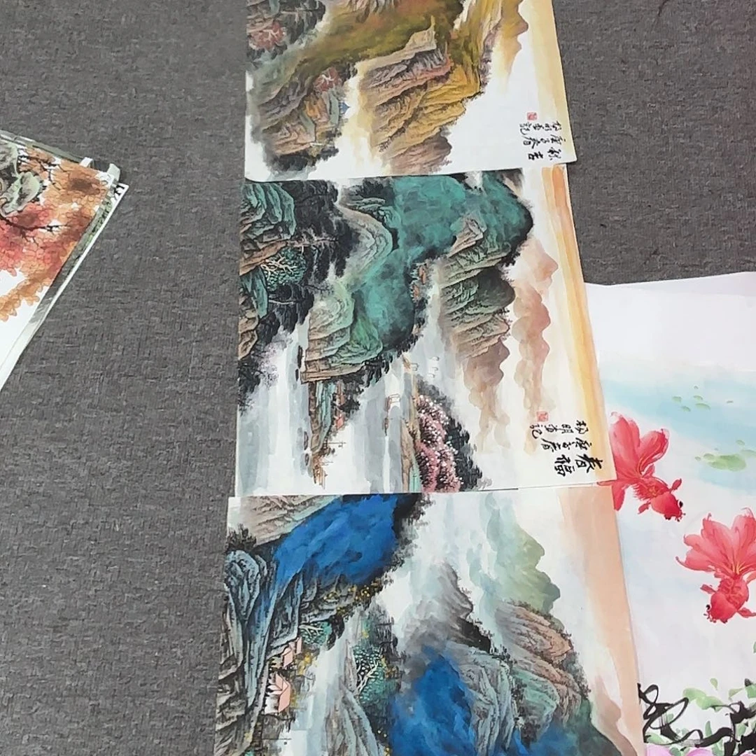 国画国画作品多次入选国内外