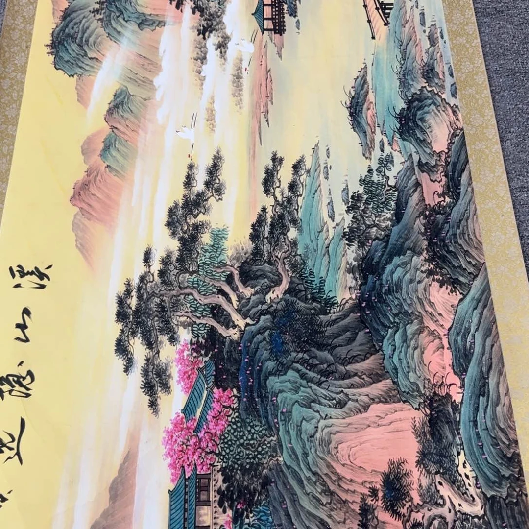 国画QC原创横山水作品！带证书！限购一单