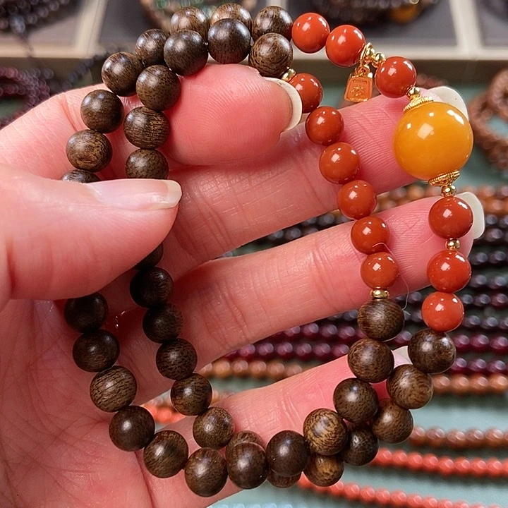 沉香手串0.6红土沉香手串