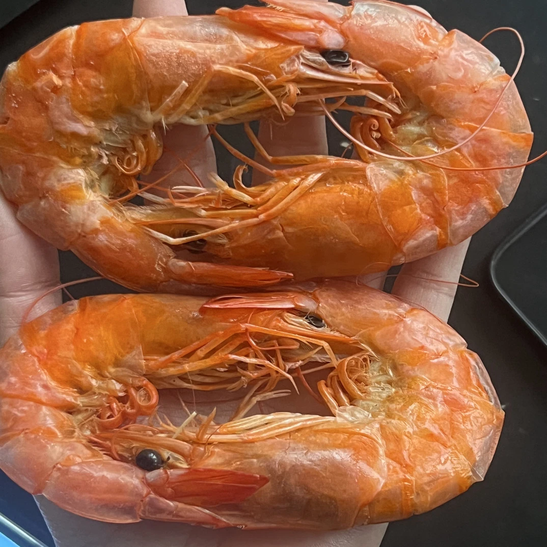渤海湾特大海捕对虾干干虾
