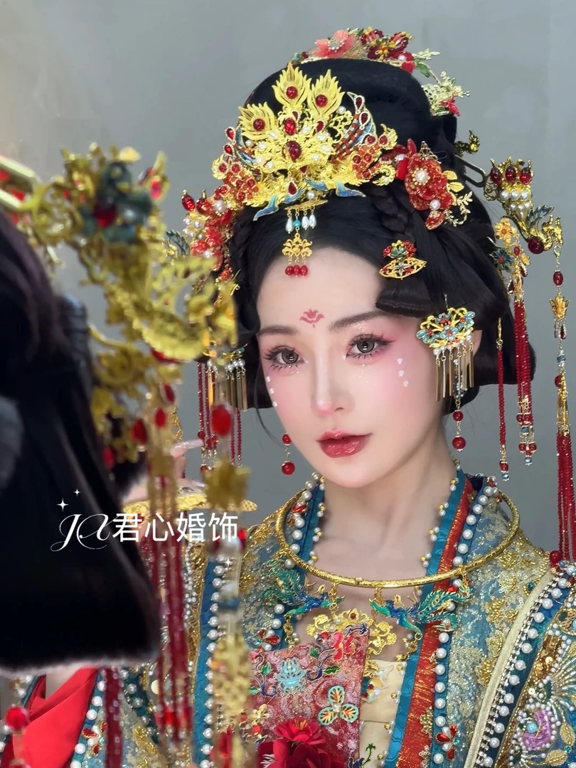 君心家 xs0120汉唐风新娘古风汉服明制宋制婚礼结婚头饰