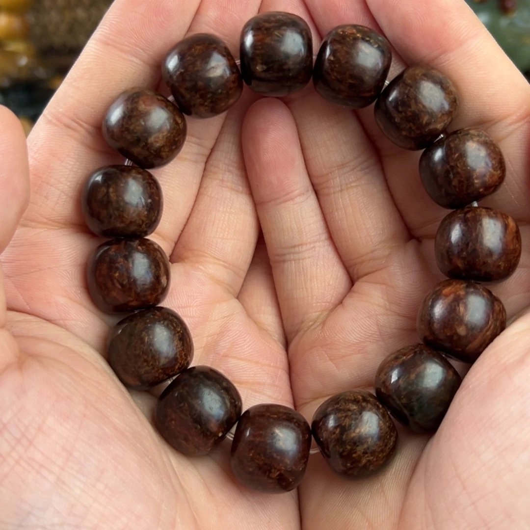 岫岩河磨玉（透闪石质玉）手串未镶嵌魅****轮