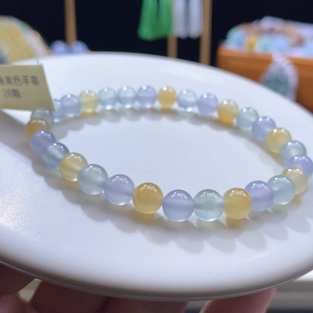 翡翠未镶嵌吊坠(不含链)翡翠糖果色手串