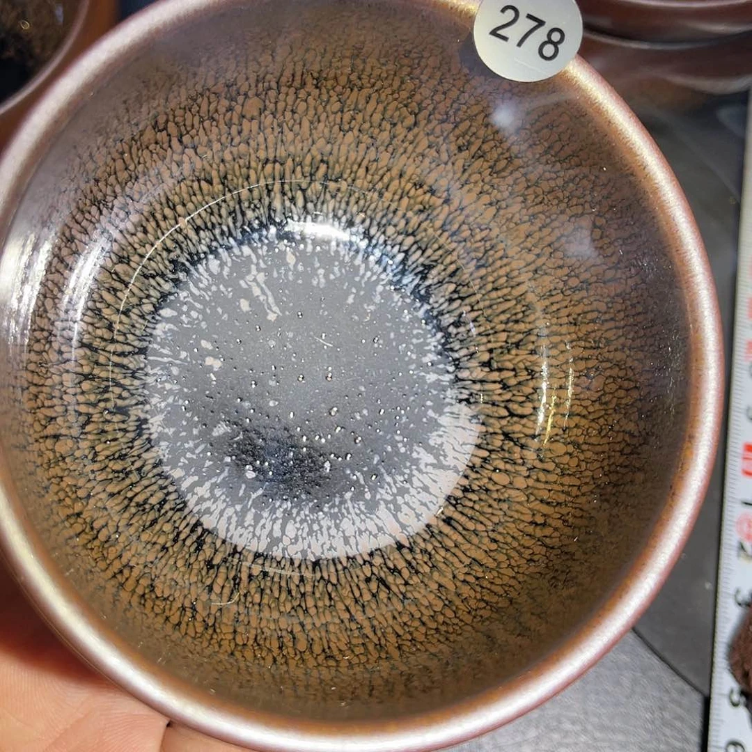 茶盏龙窑柴烧不倒翁兔豪