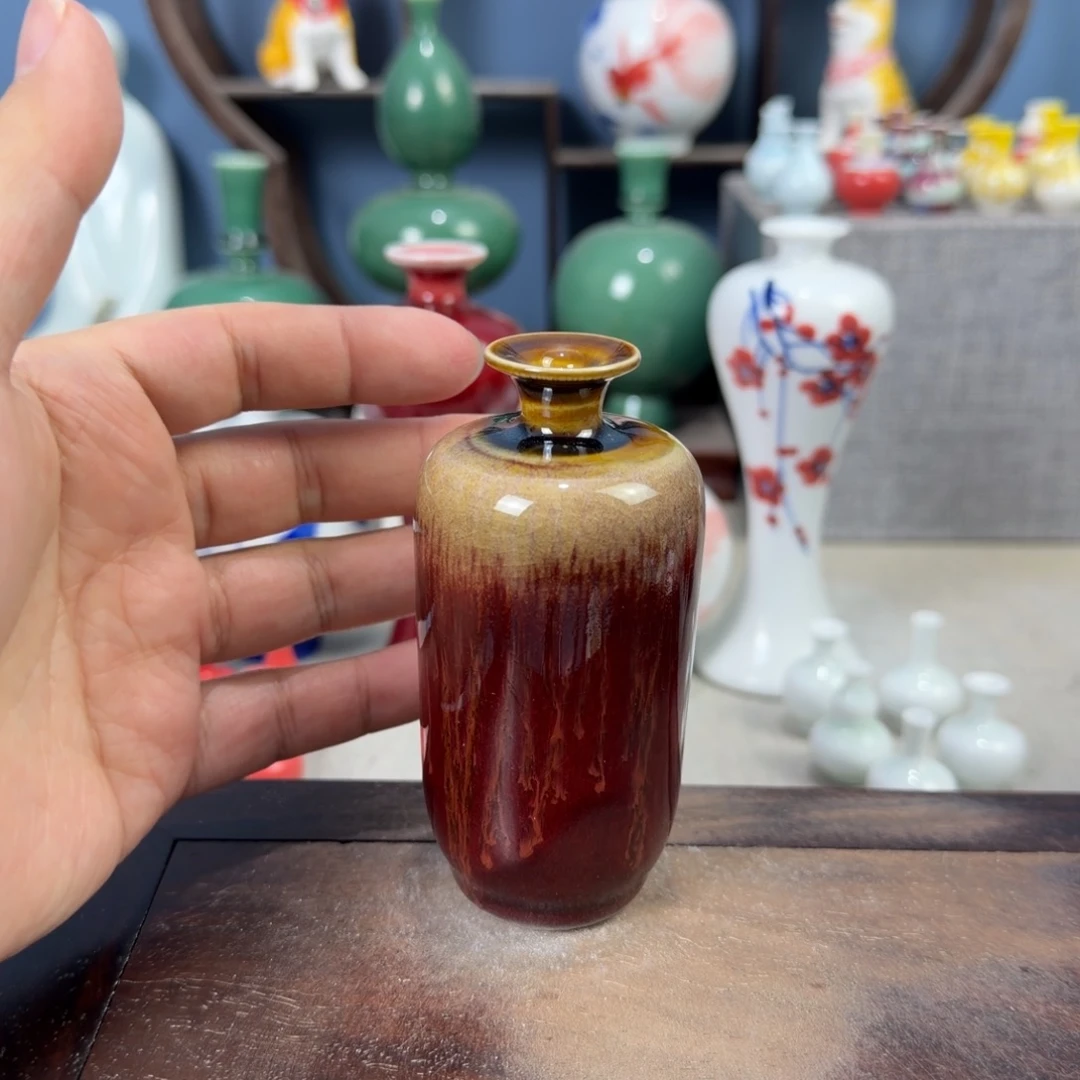 陶瓷手工小花器摆件
