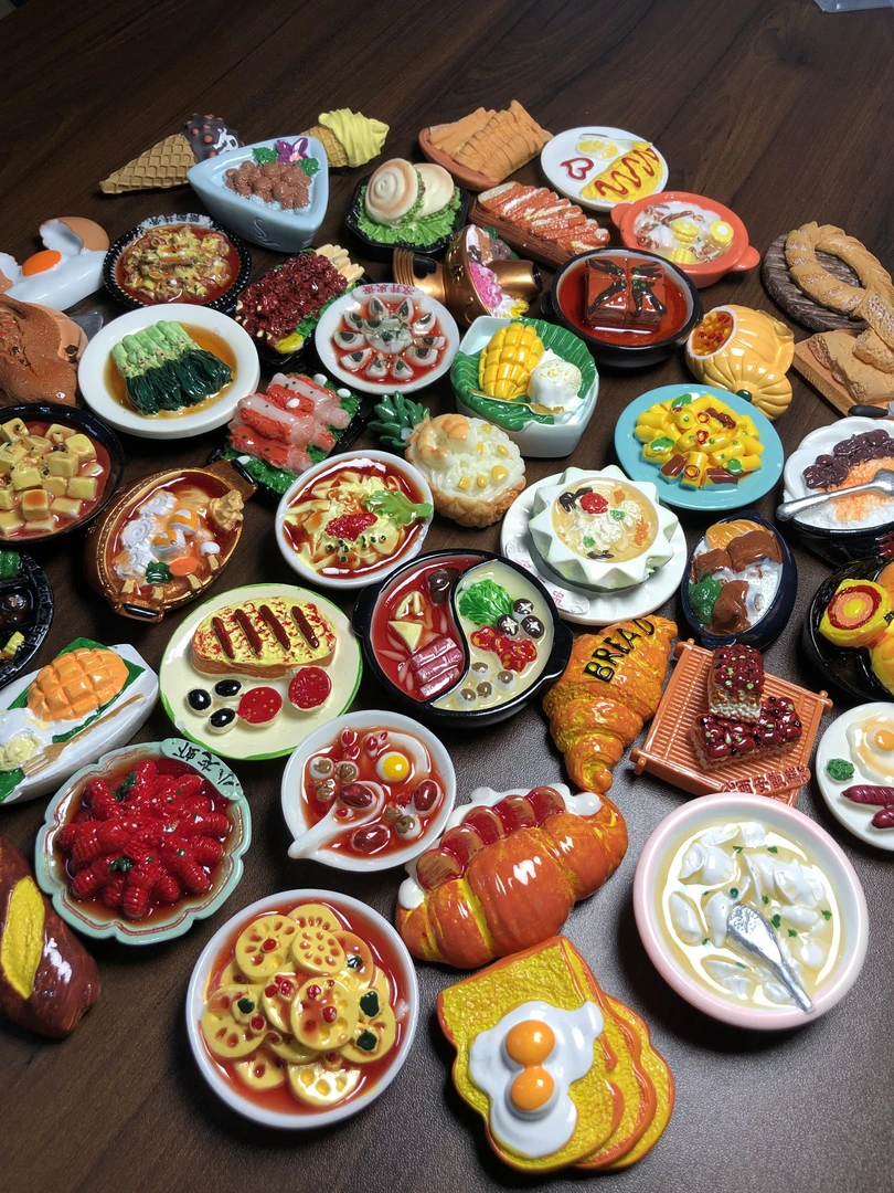 【清仓！直播拆】立体创意仿真食物树脂高货磁吸冰箱贴