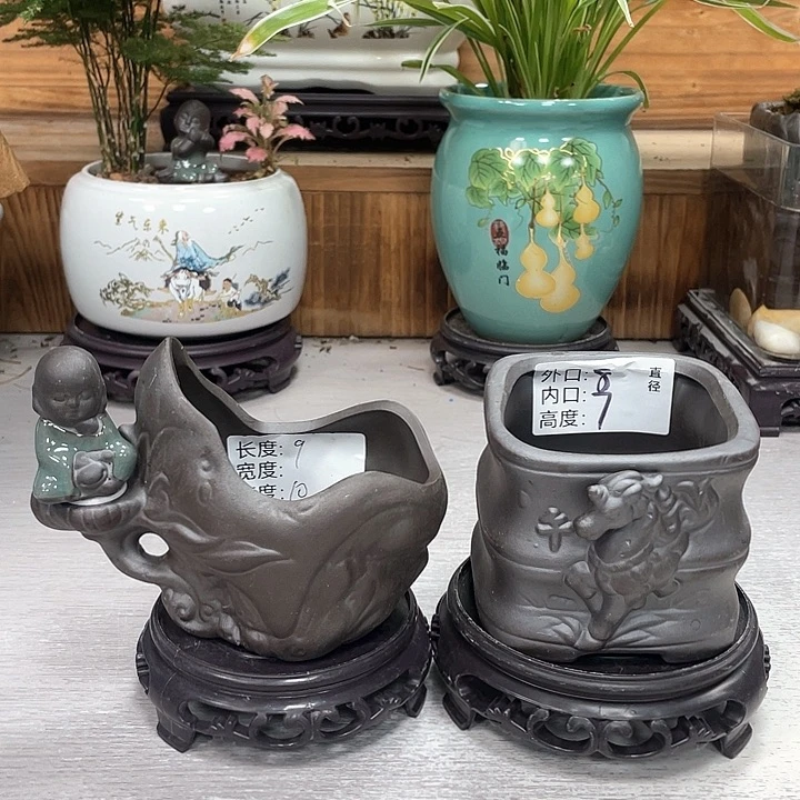 陶瓷紫砂精美花盆抢购