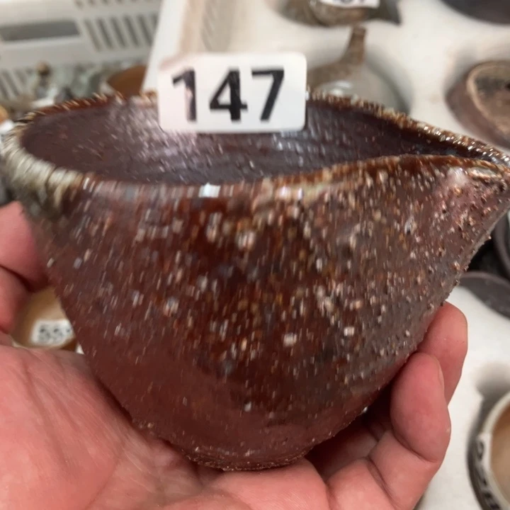 柴烧茶具茶杯大放漏