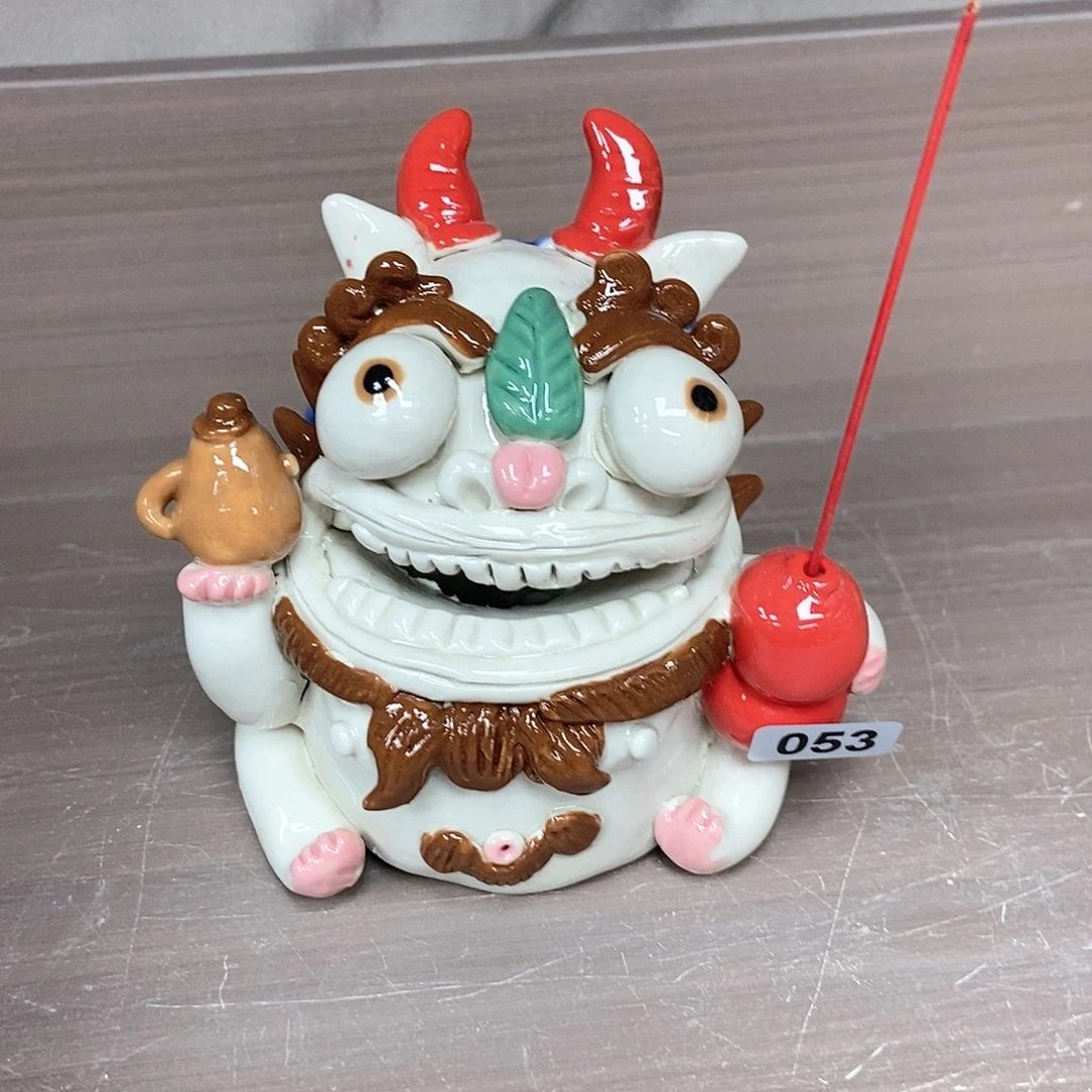 摆件直播间手工抽象陶瓷摆件053