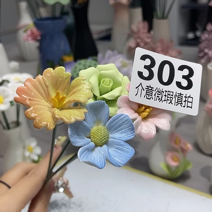 陶瓷纯手工捏花设计