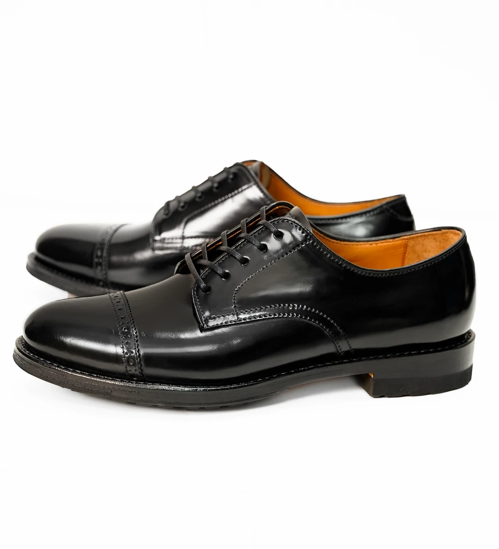 美式原版工艺可工装可绅士意大利马臀皮英伦风三接头栎木真皮皮鞋
