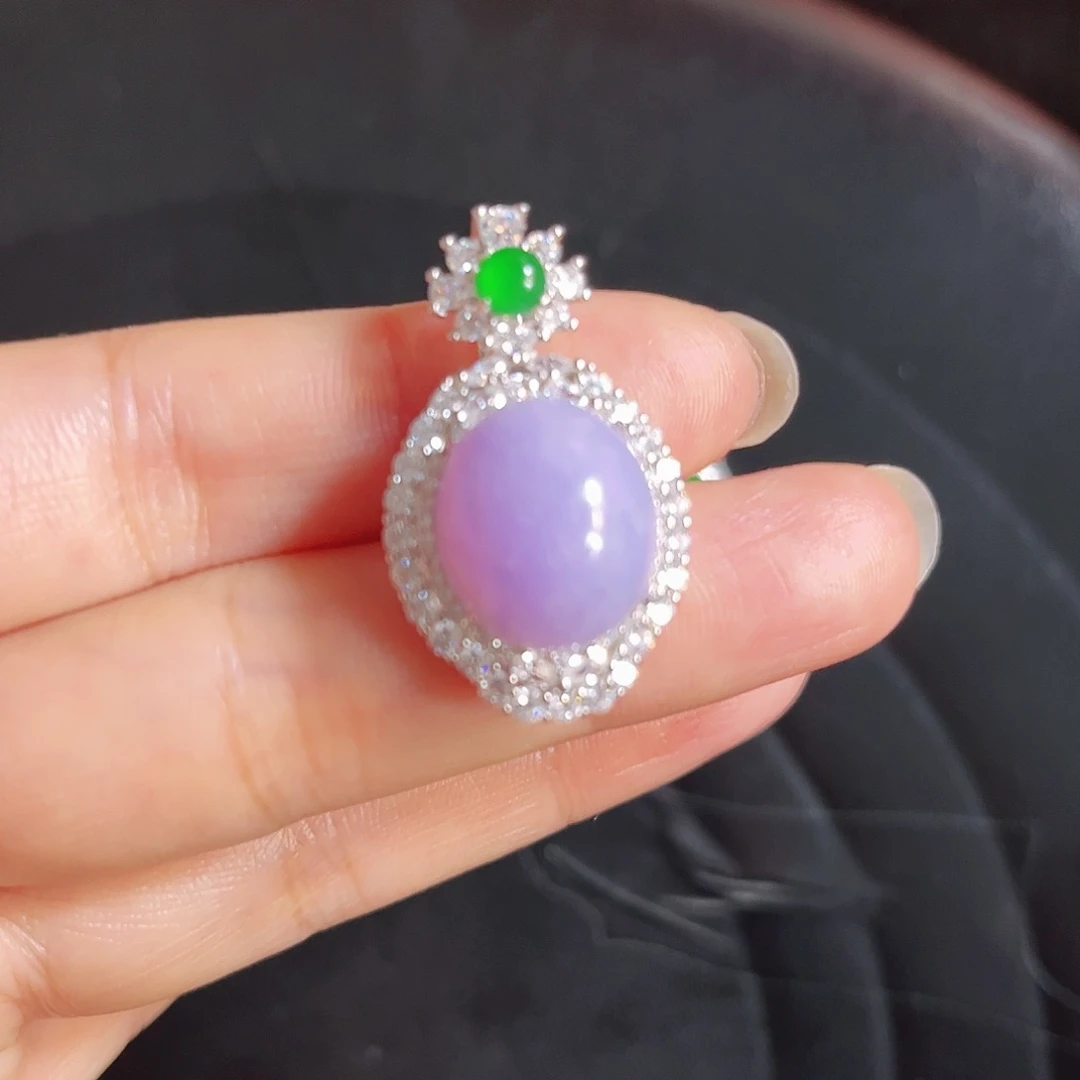 翡翠银S925镶嵌颈饰