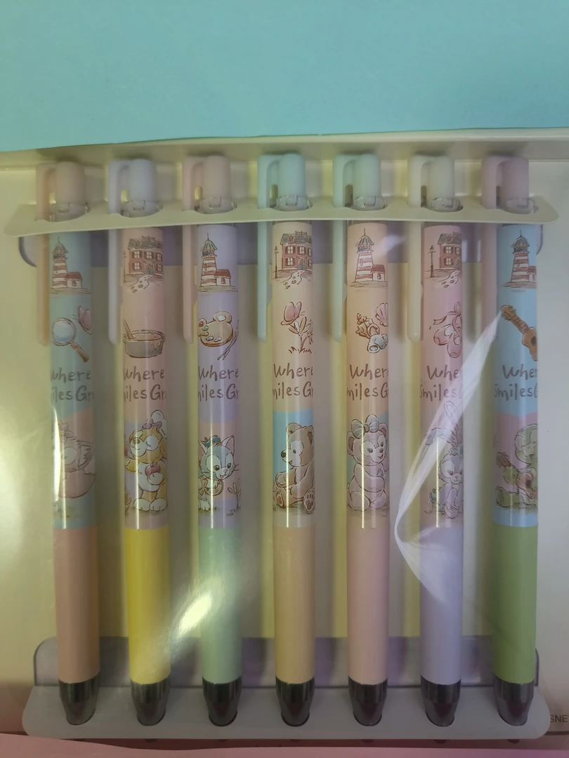 限定款七宝中性笔果汁笔0.4mm学生考试专用笔