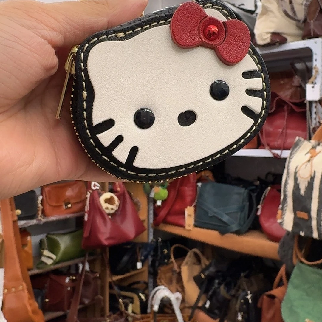 头层牛皮耳机包黑色