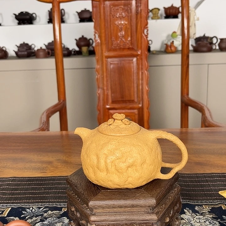 紫砂茶壶淼***6黄龙山原矿段泥供春