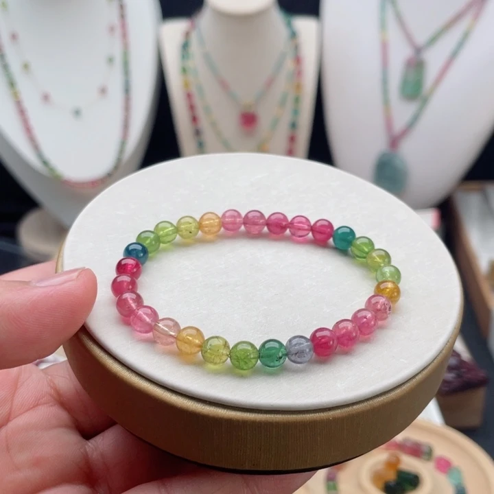 未镶嵌手链碧玺碧玺手链