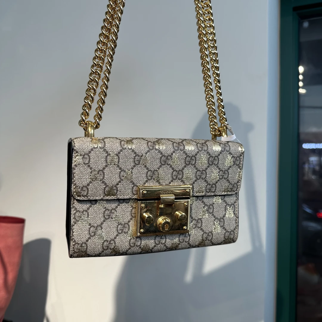 95新 GUCCI/古驰 Gucci padlock小蜜蜂斜挎包