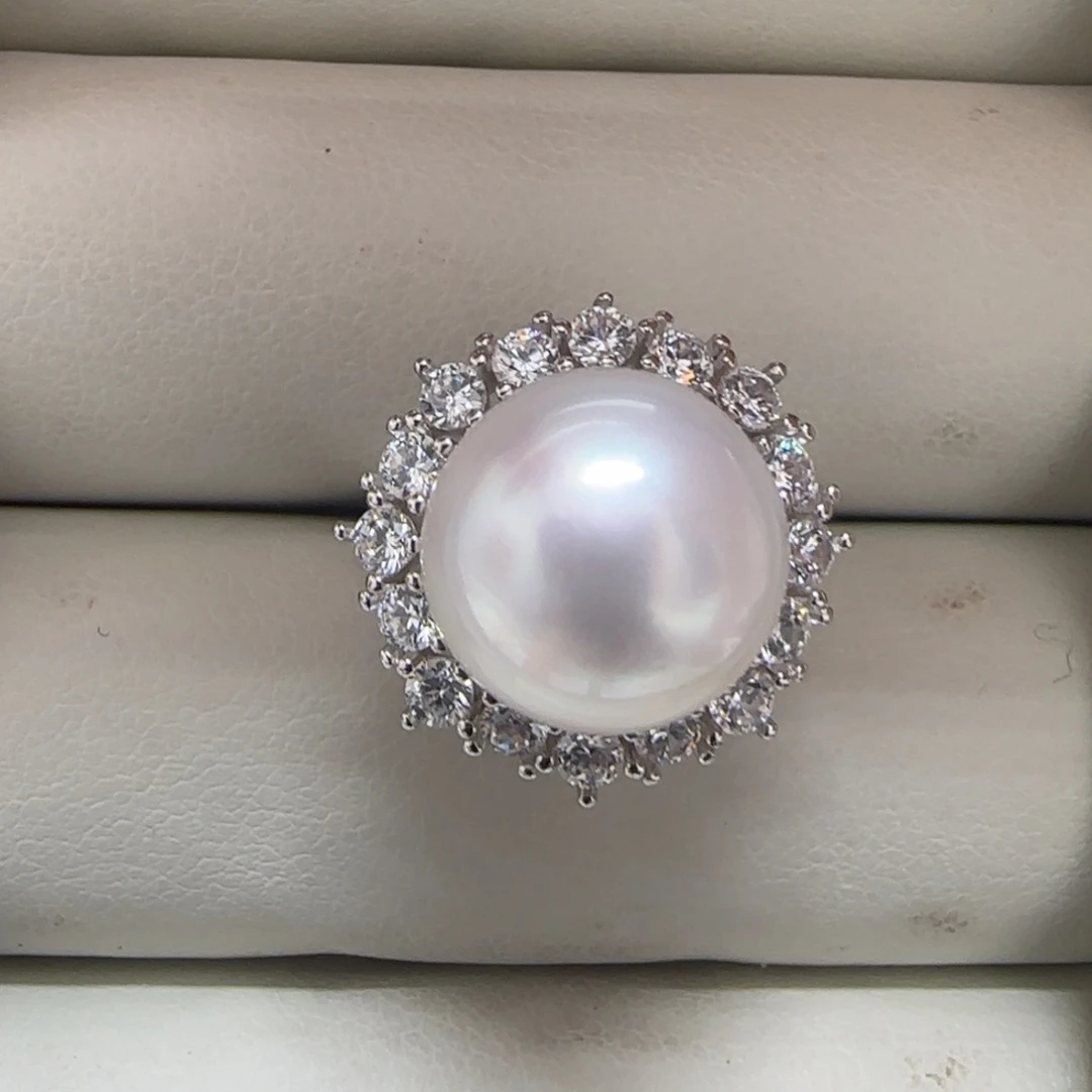 未镶嵌海水珍珠戒指