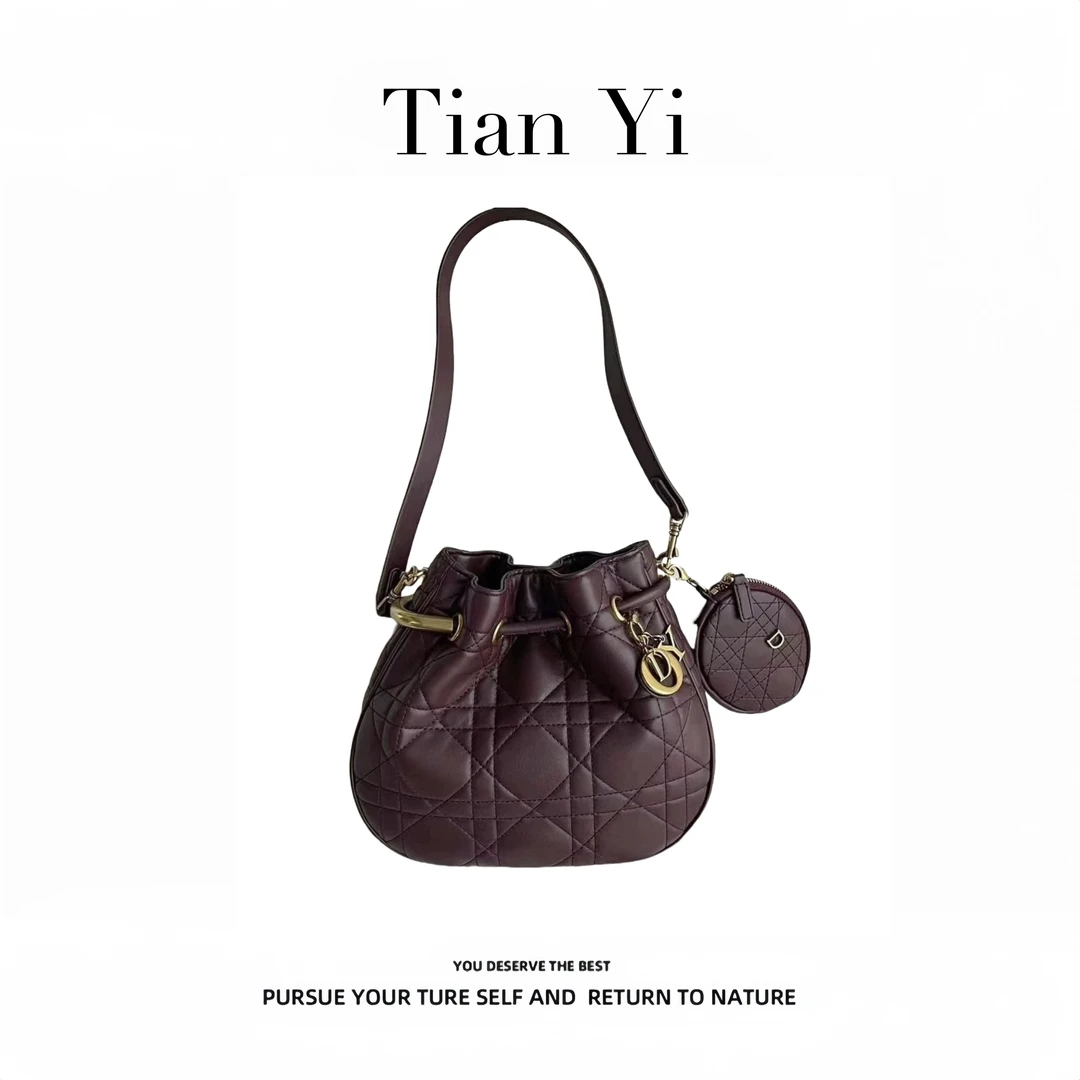 7018 安可拉红-2025新款轻奢单肩手提斜跨包