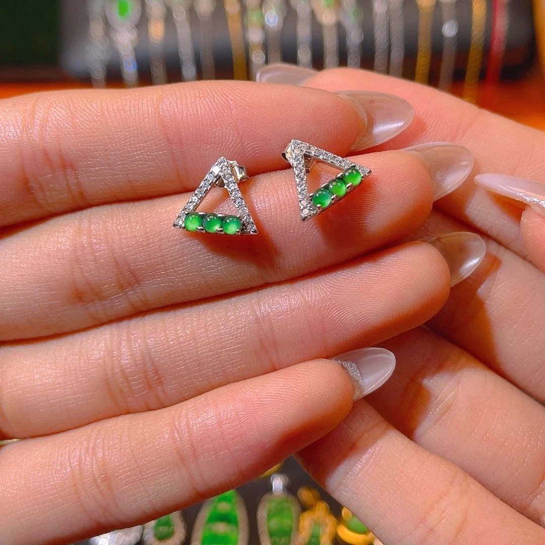 翡翠银S925镶嵌颈饰