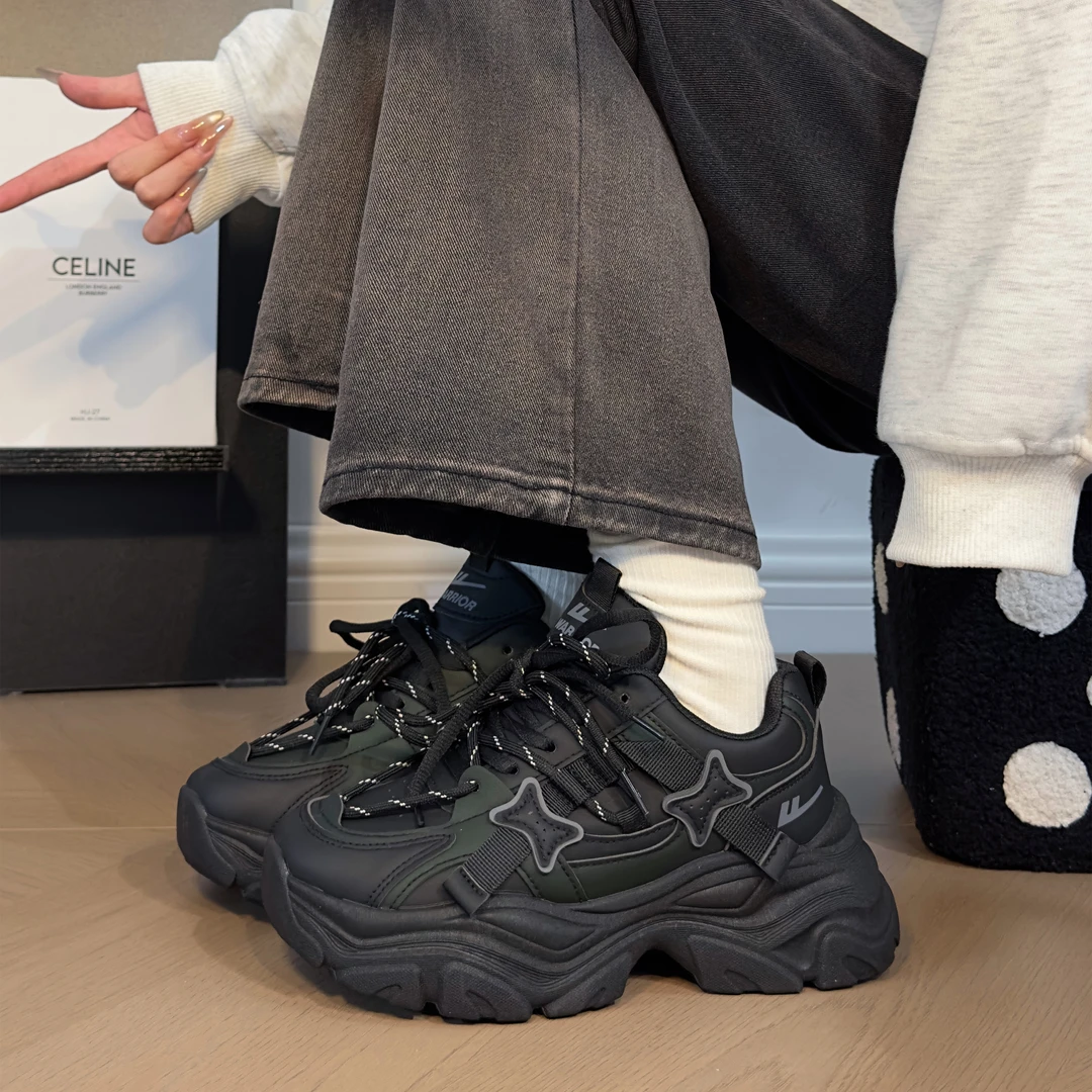 回力女鞋厚底老爹鞋女款2025秋款新款爆款时尚气质运动鞋球鞋