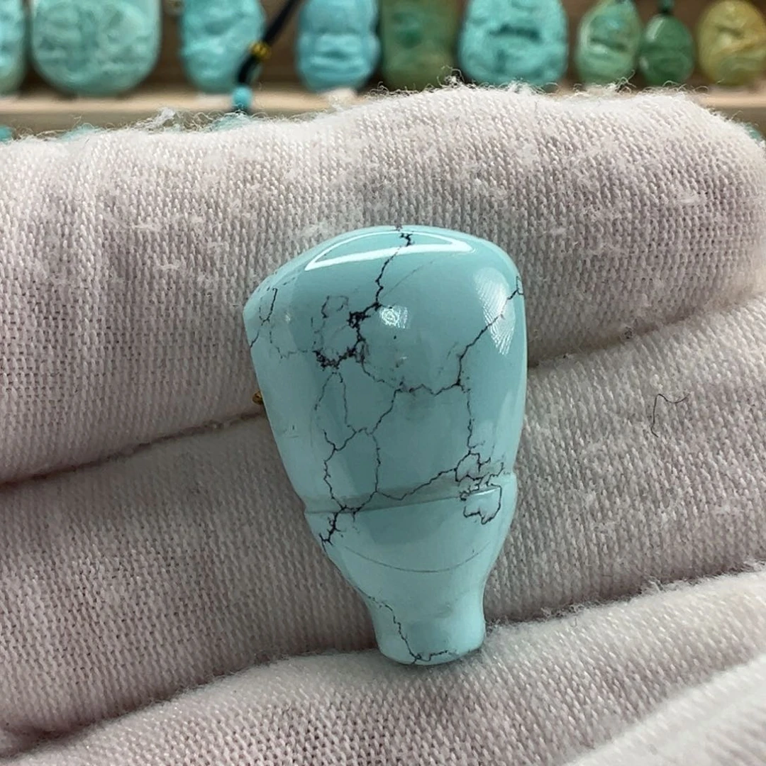 未镶嵌绿松石三通14.7mm