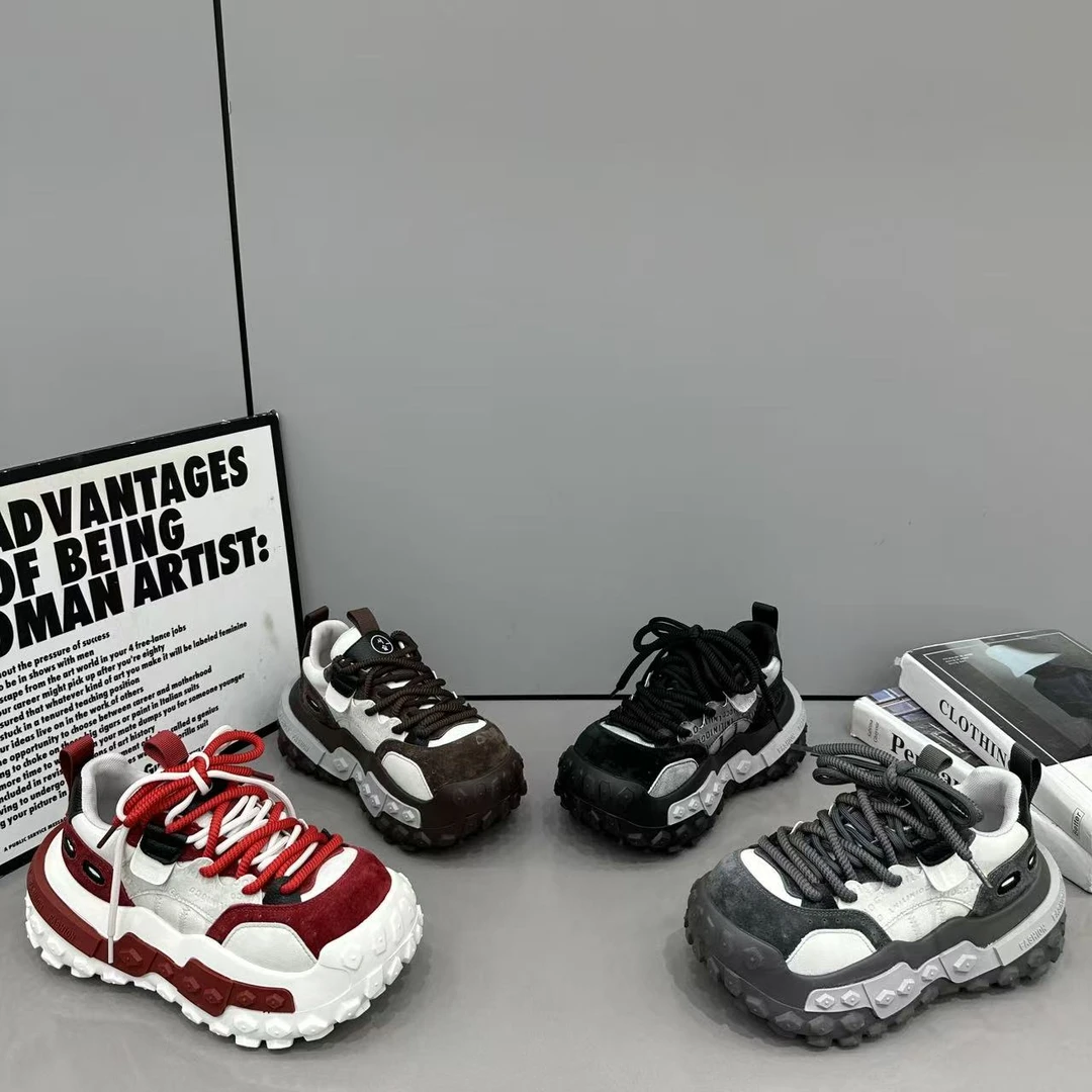 【卫】【加绒/单里】2025冬季加绒厚底复古老爹鞋女运动时尚休闲女鞋