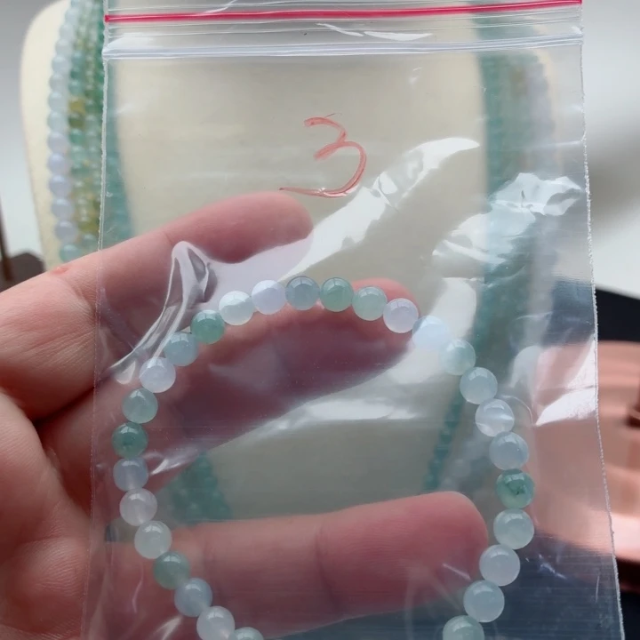 定制翡翠未镶嵌翡翠珠链