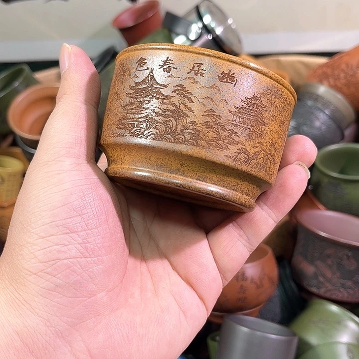 茶杯紫砂全手工紫砂主人杯