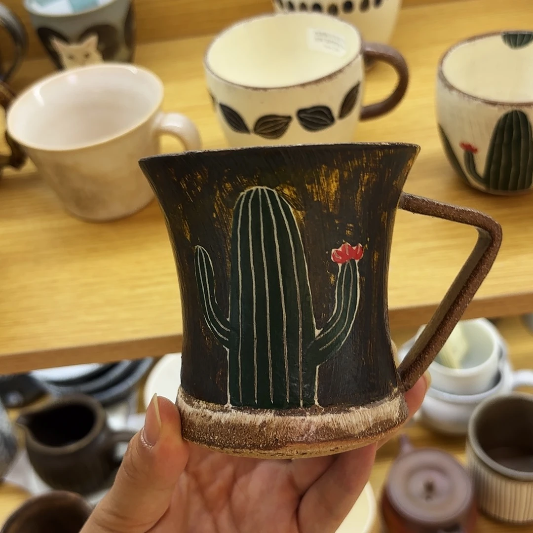 瓷        仙人掌马克杯
