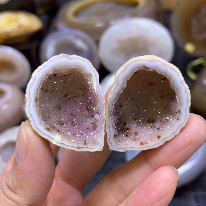 珠宝半成品未镶嵌水晶粉软盆