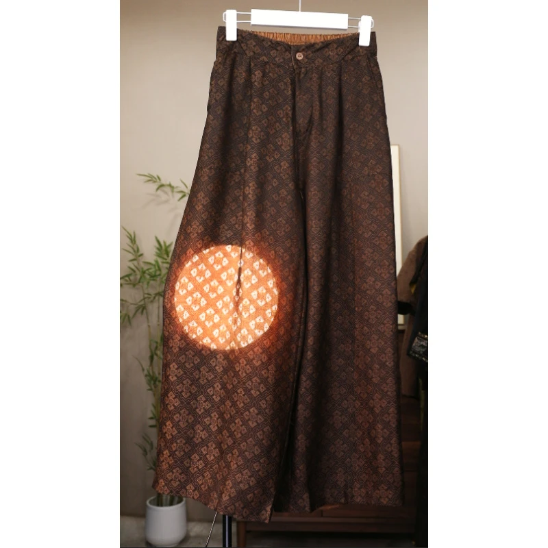 9084老料四经绞萝休闲裤