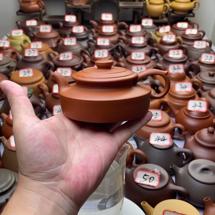 紫砂茶壶宜兴紫砂半手工
