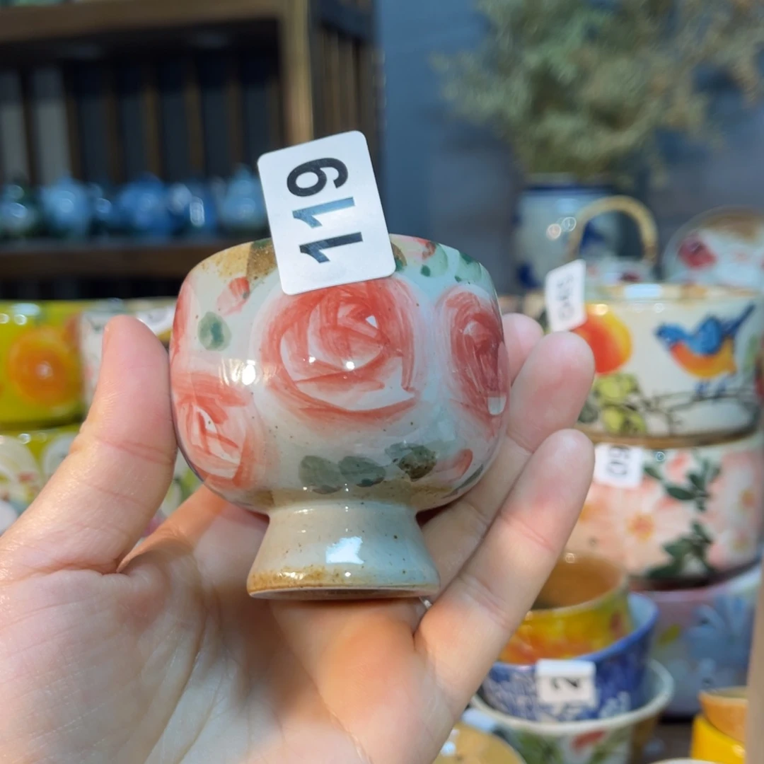 杯素浅陶瓷手工手绘