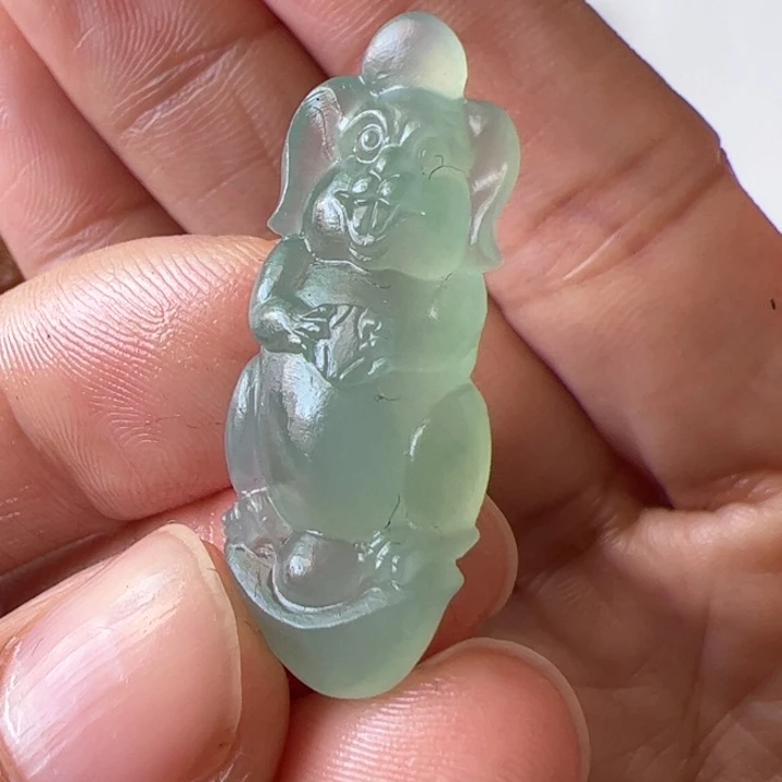 定制翡翠未镶嵌兔***了福利