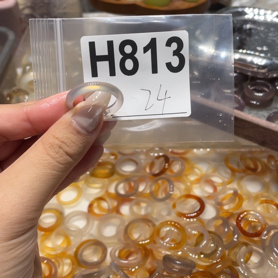 玛瑙/玉髓未镶嵌戒指813