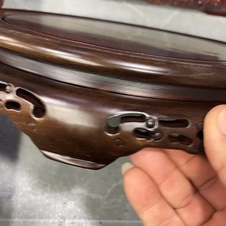 紫砂红木底座工艺品红木底座工艺品20公分