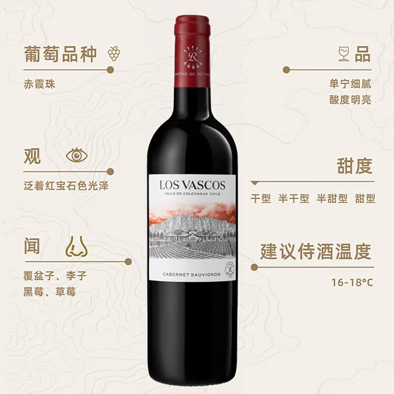 【拉菲】赤霞珠干红葡萄酒彩箱红酒原瓶进口红酒正品送礼750ml*1