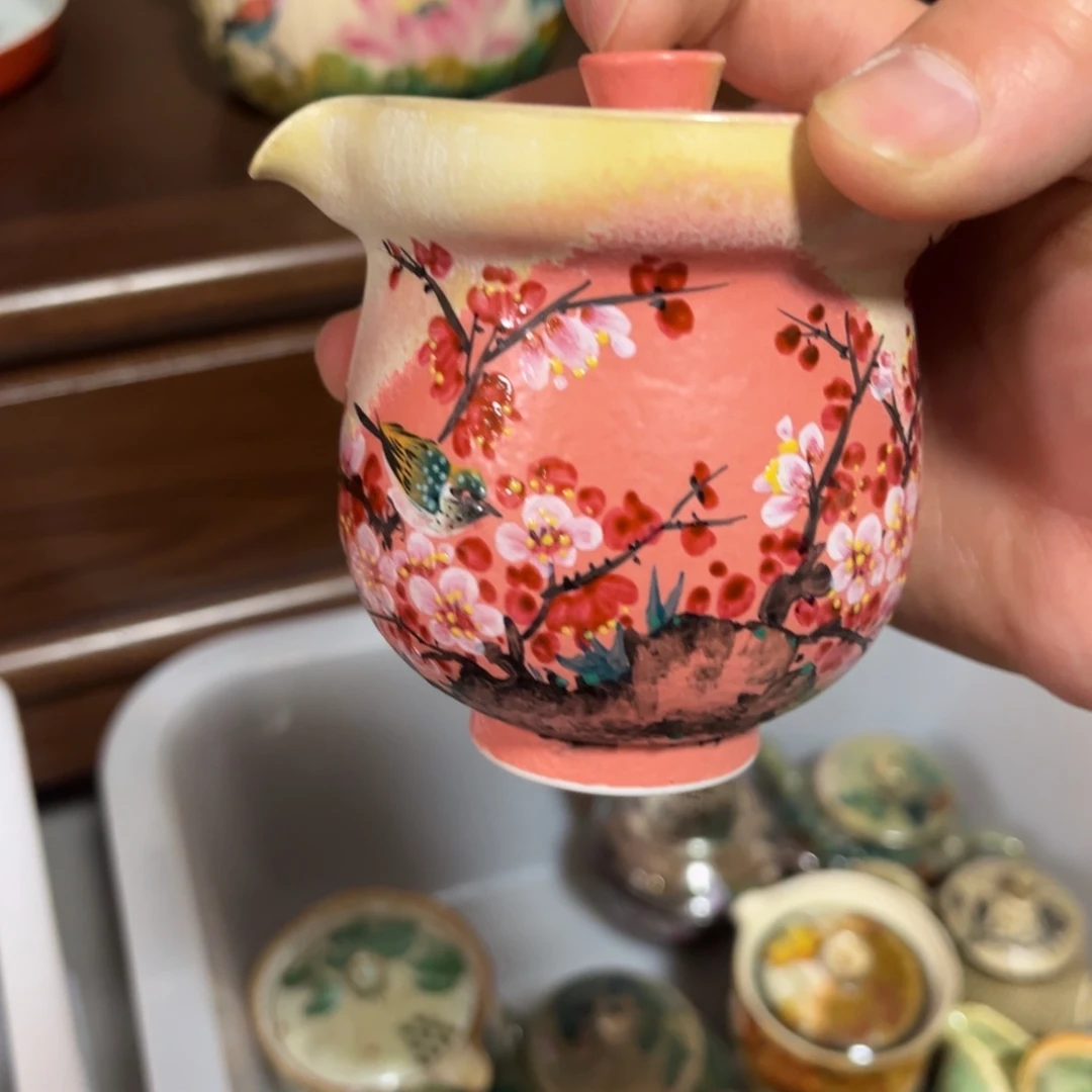 柴烧手工手绘陶瓷