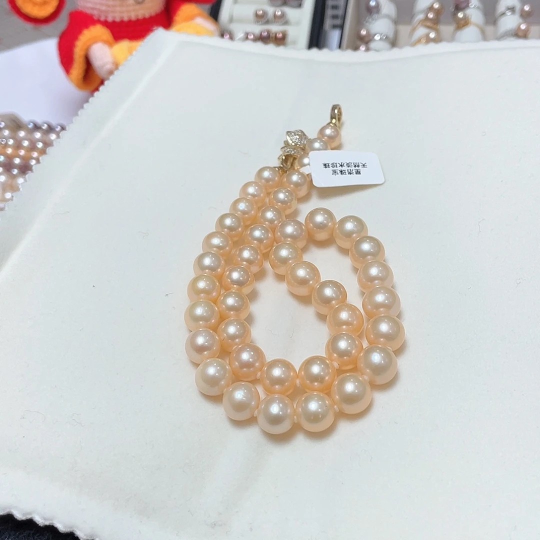 颈饰银S925镶嵌淡水珍珠