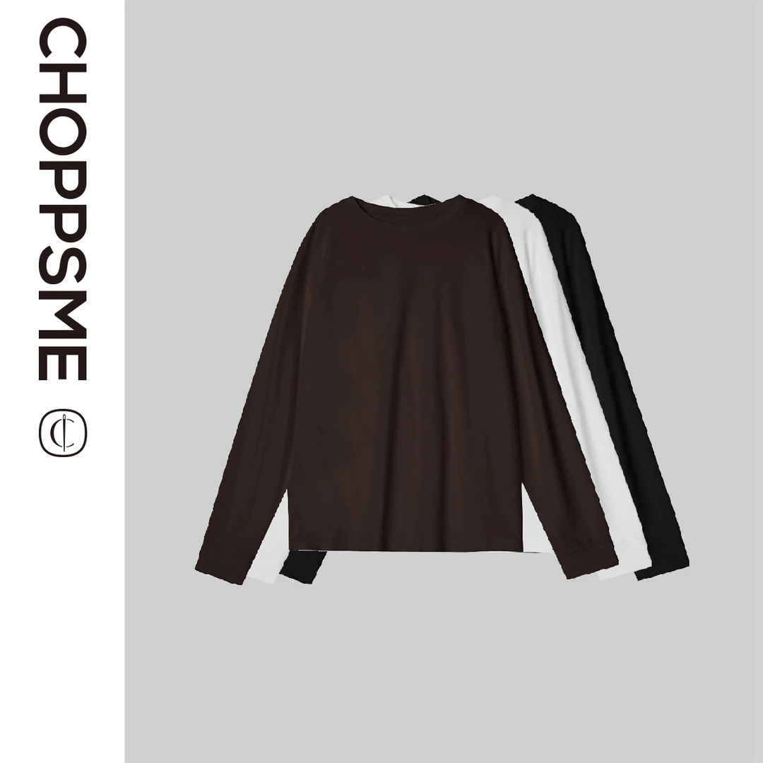 巧珀思｜23576宽松云朵感磨毛打底再生纤维丝羊绒打底衫长袖T恤