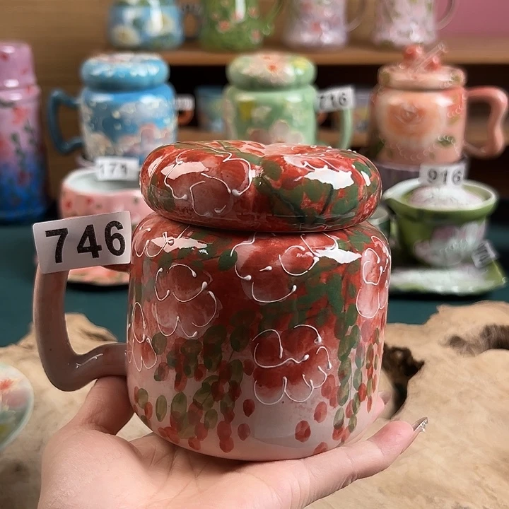 景德镇陶瓷手绘作品746大瑕