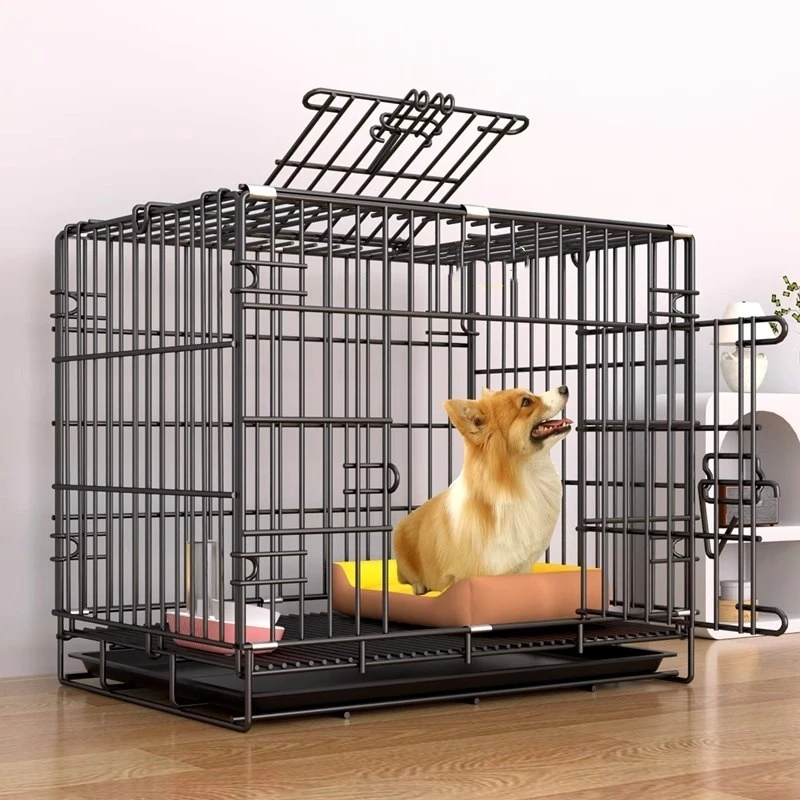 新款家庭宠物狗笼子适合小型犬泰迪柯基室内家用铁笼别墅