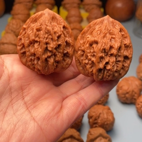 吊坠文玩核桃虎头全品精对 40