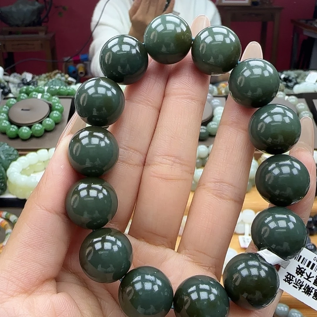 和田玉未镶嵌手串